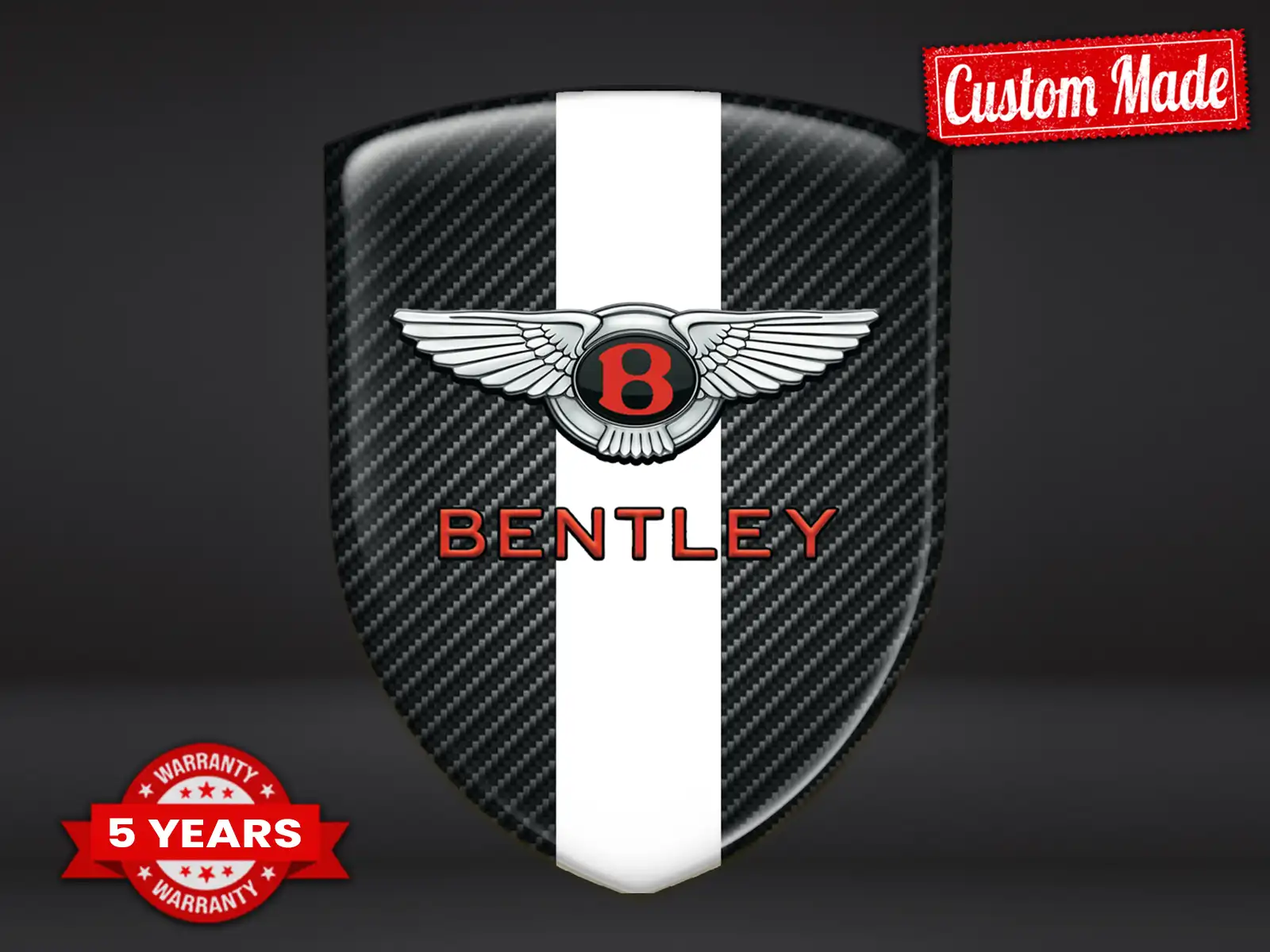 Bentley Domed Sticker Max Lasting Stylish Pro Performance